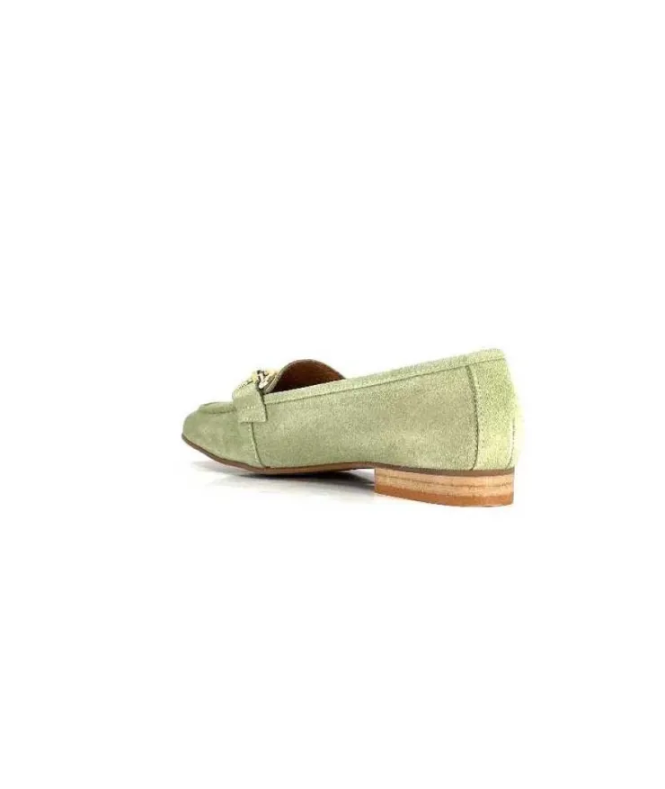 Ivoire0036a Ivoire Estar Daim Vert*Femme Mocassins