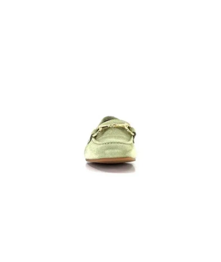 Ivoire0036a Ivoire Estar Daim Vert*Femme Mocassins