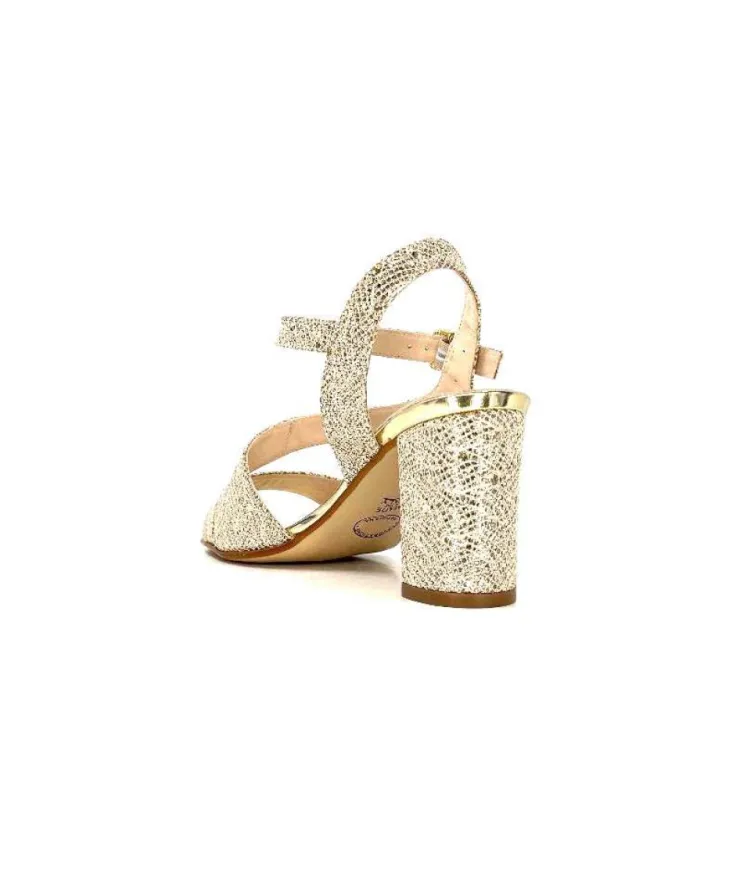 Ivoire0334 Ivoire F2215 Asia Textile Glitter Or*Femme Sandales