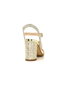 Ivoire0334 Ivoire F2215 Asia Textile Glitter Or*Femme Sandales