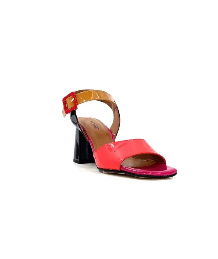 Ivoire0334 Ivoire F1136 Mare Cuir Vernis Multicolor*Femme Sandales