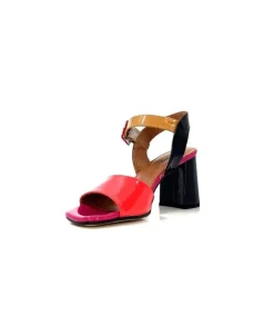 Ivoire0334 Ivoire F1136 Mare Cuir Vernis Multicolor*Femme Sandales