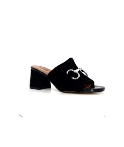 Ivoire0334 Ivoire F2298 Romagna Daim Noir*Femme Mules