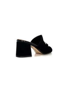 Ivoire0334 Ivoire F2298 Romagna Daim Noir*Femme Mules