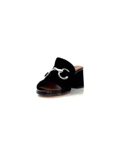 Ivoire0334 Ivoire F2298 Romagna Daim Noir*Femme Mules