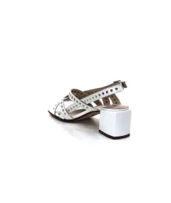 Ivoire0334 Ivoire F1844 Sardegna Cuir Blanc*Femme Sandales