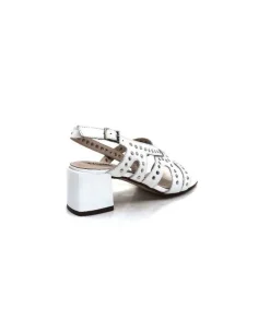 Ivoire0334 Ivoire F1844 Sardegna Cuir Blanc*Femme Sandales
