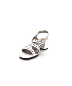 Ivoire0334 Ivoire F1844 Sardegna Cuir Blanc*Femme Sandales