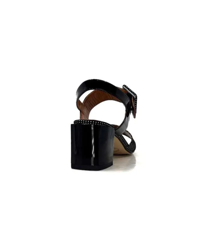 Ivoire0334 Ivoire F2191 Sardegna Daim Noir Poid Blanc*Femme Sandales