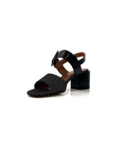 Ivoire0334 Ivoire F2191 Sardegna Daim Noir Poid Blanc*Femme Sandales