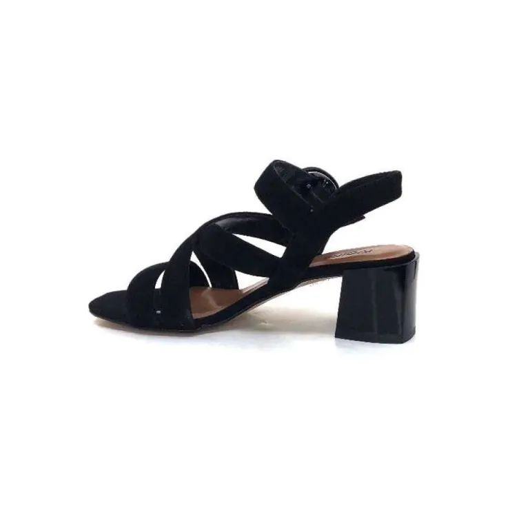 Ivoire0334 Ivoire F2063 Sardegna Daim Noir*Femme Sandales
