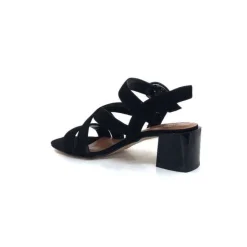 Ivoire0334 Ivoire F2063 Sardegna Daim Noir*Femme Sandales