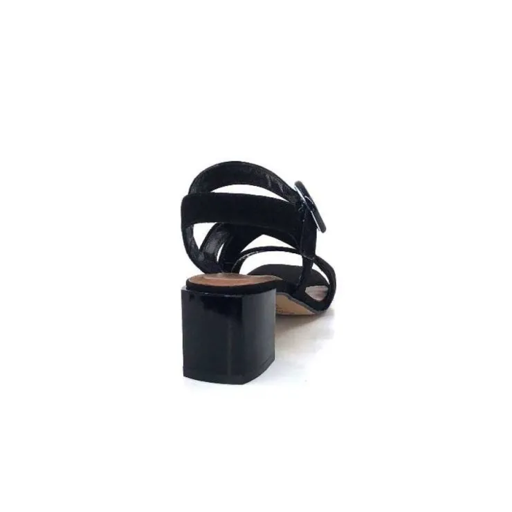 Ivoire0334 Ivoire F2063 Sardegna Daim Noir*Femme Sandales