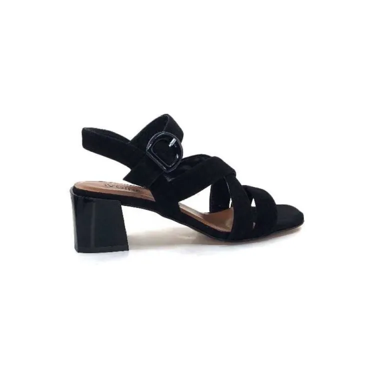 Ivoire0334 Ivoire F2063 Sardegna Daim Noir*Femme Sandales
