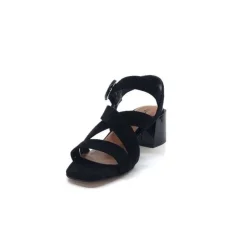 Ivoire0334 Ivoire F2063 Sardegna Daim Noir*Femme Sandales