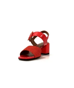 Ivoire0334 Ivoire F2191 Sardegna Daim Rouge Poid Blanc*Femme Sandales