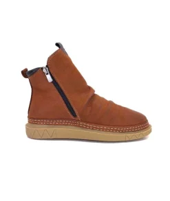 355-ivoire Ivoire 32Fe12 Cuir Vintage Marron*Femme Bottines