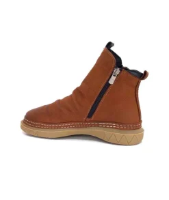 355-ivoire Ivoire 32Fe12 Cuir Vintage Marron*Femme Bottines