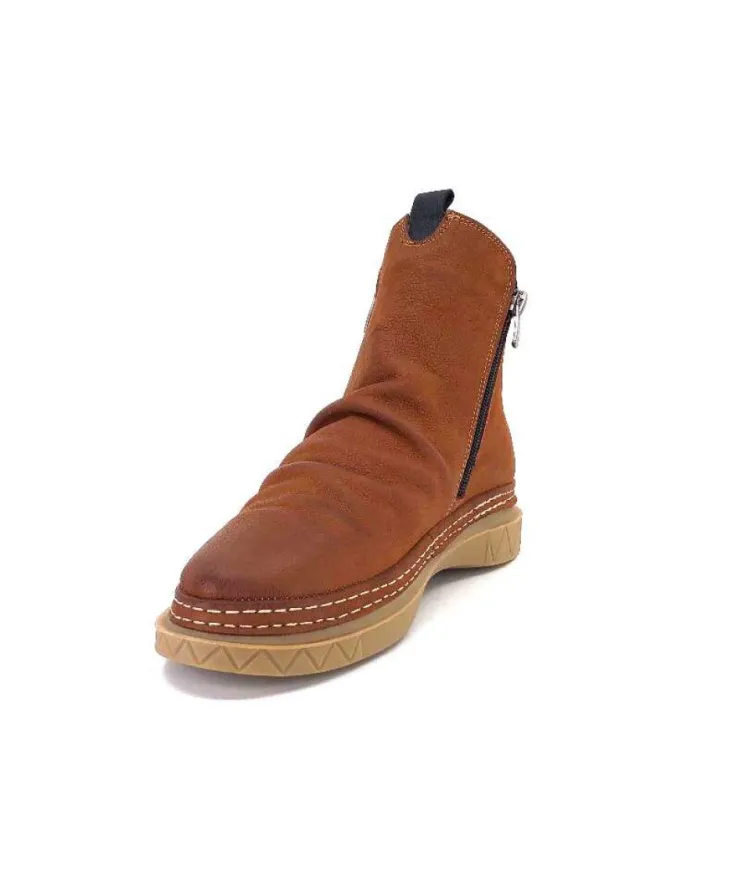 355-ivoire Ivoire 32Fe12 Cuir Vintage Marron*Femme Bottines