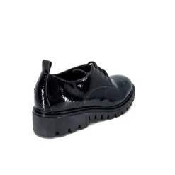Ivoire0130a Ivoire 3G4835 Cuir Vernis Noir*Femme Lacets