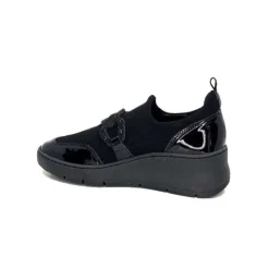 Ivoire0130a Ivoire 8G4887 Textile Noir*Femme Baskets
