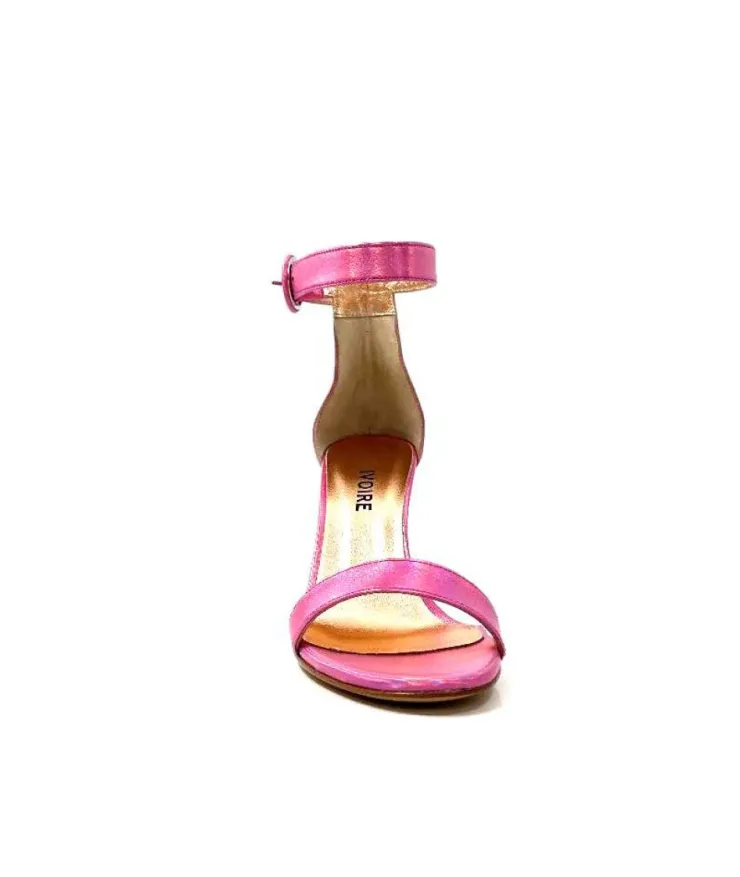 eclair paris Ivoire Gian V2 Cuir Metal Rose*Femme Sandales