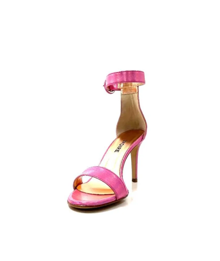 eclair paris Ivoire Gian V2 Cuir Metal Rose*Femme Sandales