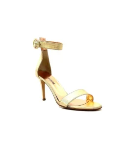 eclair paris Ivoire Gian V2 Cuir Metal Or*Femme Sandales