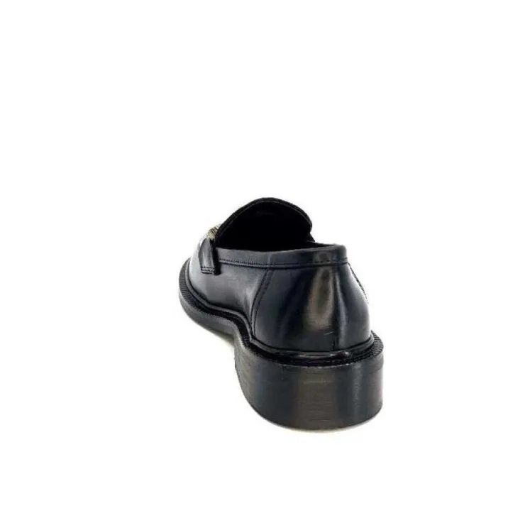 Ivoire0460a Ivoire Jeissan 1 Cuir Noir*Femme Mocassins
