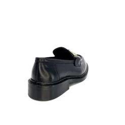 Ivoire0460a Ivoire Jeissan 1 Cuir Noir*Femme Mocassins