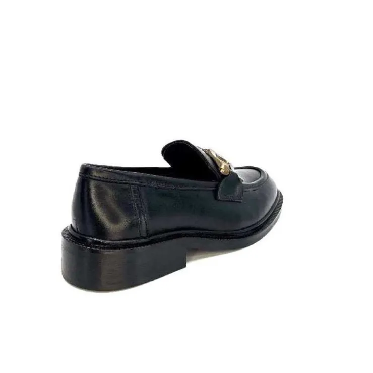 Ivoire0460a Ivoire Jeissan 1 Cuir Noir*Femme Mocassins