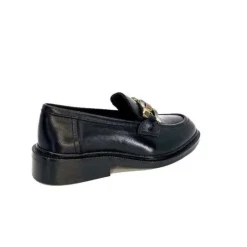 Ivoire0460a Ivoire Jeissan 1 Cuir Noir*Femme Mocassins