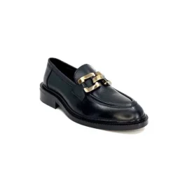 Ivoire0460a Ivoire Jeissan 1 Cuir Noir*Femme Mocassins