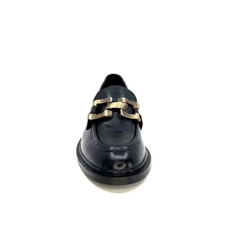 Ivoire0460a Ivoire Jeissan 1 Cuir Noir*Femme Mocassins