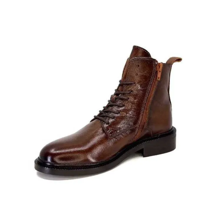 Ivoire0460a Ivoire Jobert Cuir Marron*Femme Bottines