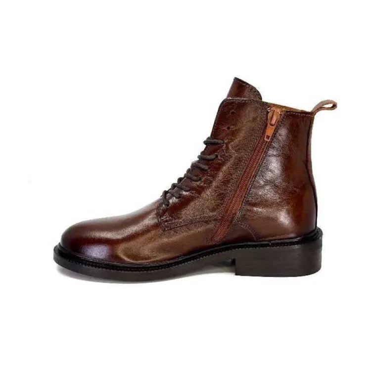Ivoire0460a Ivoire Jobert Cuir Marron*Femme Bottines