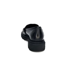 Ivoire0347b Ivoire K187 Cuir Noir*Femme Mocassins