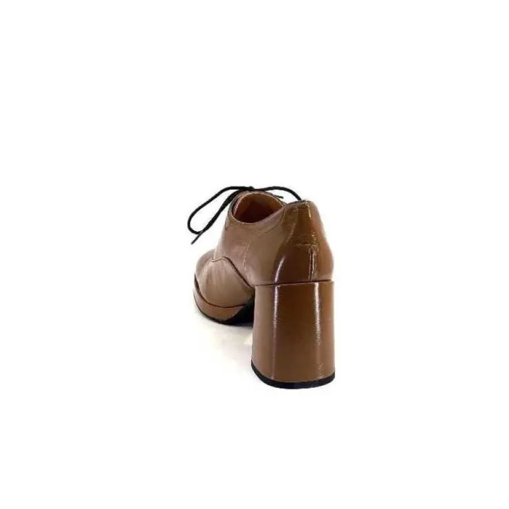 Ivoire0532 Ivoire K2000 M Cuir Vernis Marron*Femme Lacets