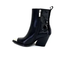 take a walk Ivoire L39620 Cuir Noir*Femme Santiags