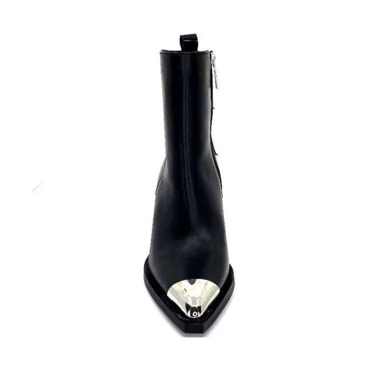 take a walk Ivoire L39620 Cuir Noir*Femme Santiags