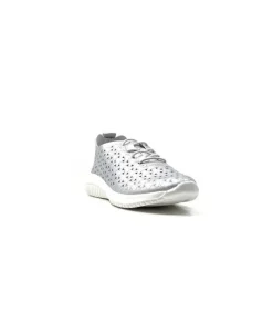 Ivoire0036a Ivoire Liberte Cuir Argent*Femme Baskets