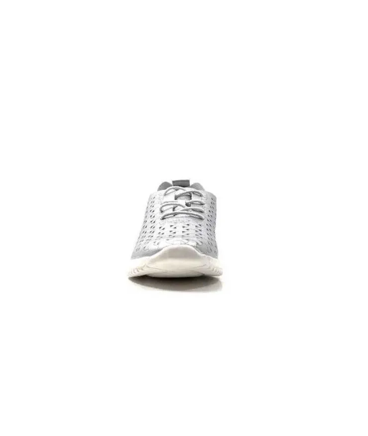 Ivoire0036a Ivoire Liberte Cuir Argent*Femme Baskets