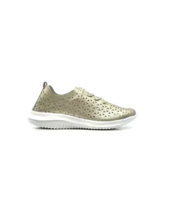 Ivoire0036a Ivoire Liberte Cuir Or*Femme Baskets