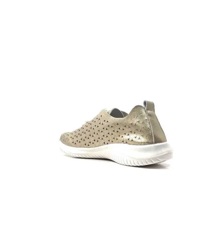 Ivoire0036a Ivoire Liberte Cuir Or*Femme Baskets