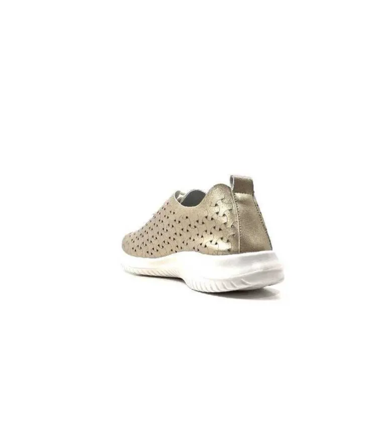 Ivoire0036a Ivoire Liberte Cuir Or*Femme Baskets