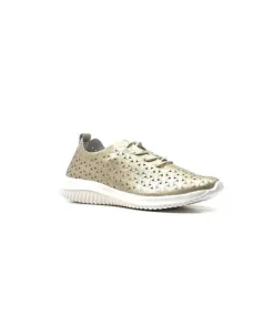Ivoire0036a Ivoire Liberte Cuir Or*Femme Baskets