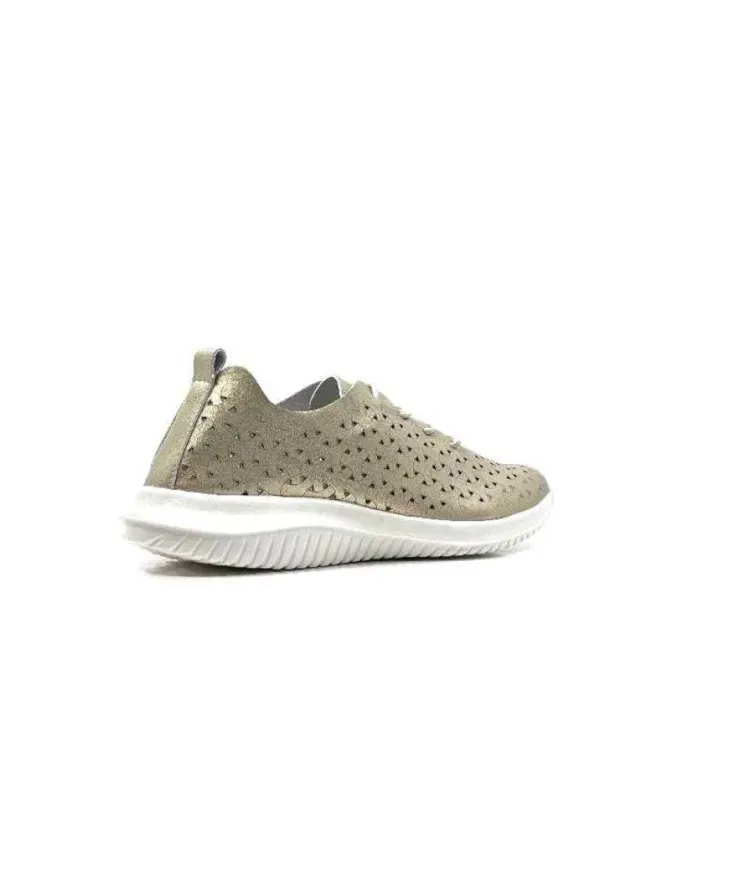 Ivoire0036a Ivoire Liberte Cuir Or*Femme Baskets