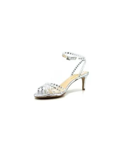 Ivoire0049 Ivoire Linda Cuir Metal Argent*Femme Escarpins