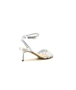 Ivoire0049 Ivoire Linda Cuir Metal Argent*Femme Escarpins