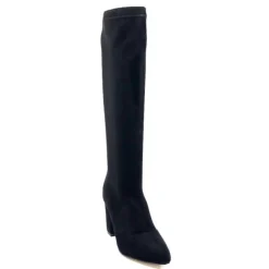 Ivoire0494a Ivoire L567Jz Microfibre Velours Noir*Femme Bottes